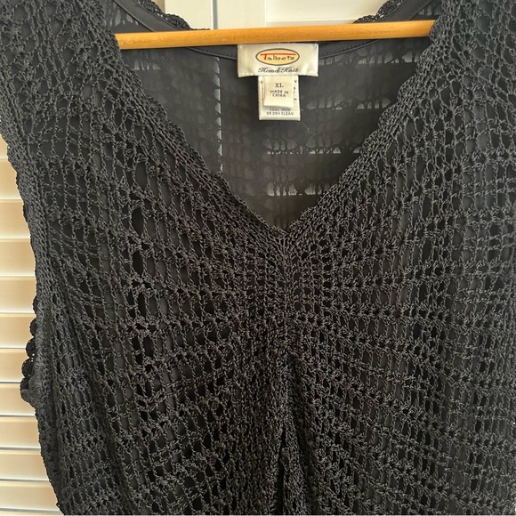 Talbots Tops - Hand Knit Open Weave Lined Tank